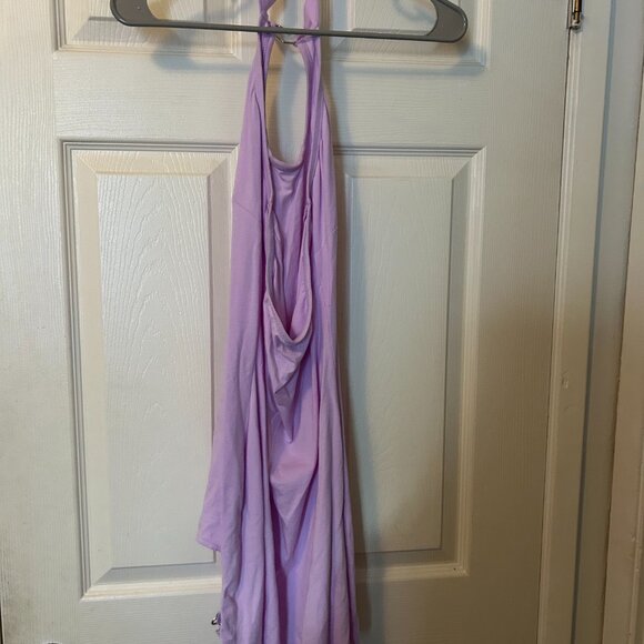 Little for Big Sexy Vampy Purple Heart Mini Dress Collared Bodycon - Picture 4 of 6